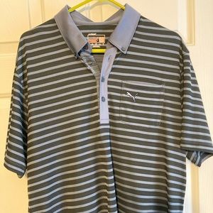 Puma striped golf shirt